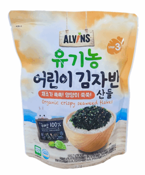 Rong biển rắc cơm hữu cơ vị rau củ Alvins 21g