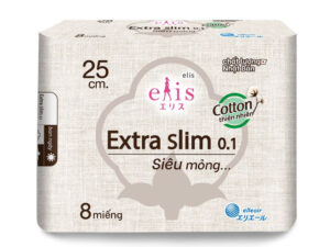 Băng vệ sinh Elis Extra slim0.1 Cotton Plus MP 25cm 8P