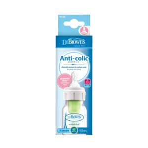 Bình sữa cổ thường sơ sinh 60ml - núm số 01- nhựa PP Options Plus
