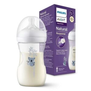 Bình sữa Philips Avent mô phỏng tự nhiên họa tiết gấu trúc 260ml (SCY903/67, 1M+)