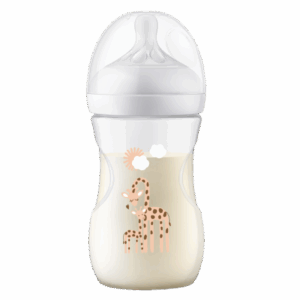 Bình sữa Philips Avent mô phỏng tự nhiên họa tiết Hươu cao cổ 260ml (SCY903/66, 1M+)