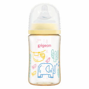 Bình Sữa Ppsu Softouch Baby-Friendly World Pigeon Hoạ Tiết Muông Thú 240Ml