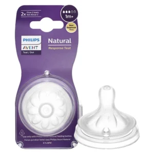 Bộ 2 núm ti Philips Avent SCY963/02 cổ rộng size 3 (1 - 3 tháng)