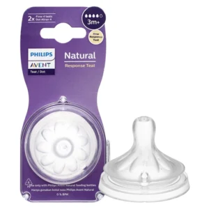 Bộ 2 núm ti Philips Avent SCY964/02 cổ rộng size 4 (3 - 6 tháng)