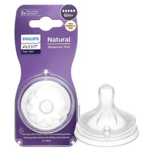 Bộ 2 núm ti Philips Avent SCY965/02 cổ rộng size 5 (6 - 9 tháng)