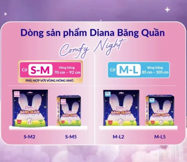 BVS Diana Băng Quần ComfyNight SM 5-2409