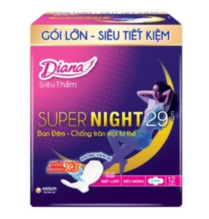 BVS Diana siêu thấm super night 29 cm (12 miếng)