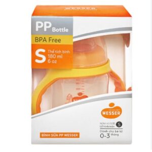 Bình sữa cổ rộng Wesser PP 180ml