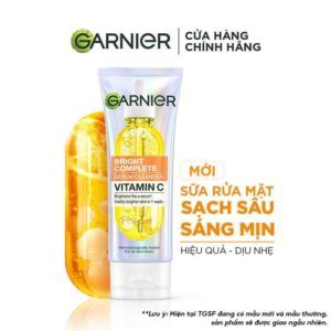 Sữa Rửa Mặt Sáng Da Garnier Bright Vitamin C 100ml