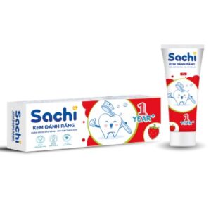 Kem đánh răng Sachi hương Dâu 60g (> 1 tuổi)