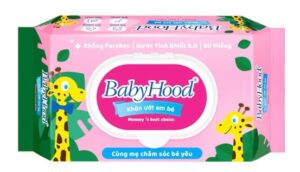 Khăn ướt em bé BABYHOOD 80 miếng không mùi