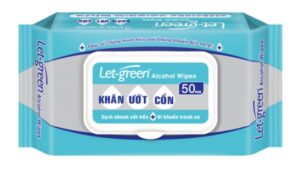 Khăn ướt cồn LET-GREEN 50 miếng