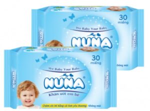 Khăn ướt em bé NUNA gói du lịch 30 miếng