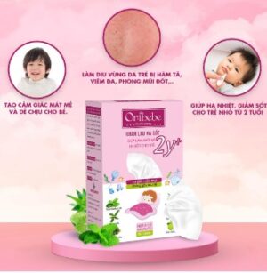 Khăn lau hạ sốt 2y+ Oribebe