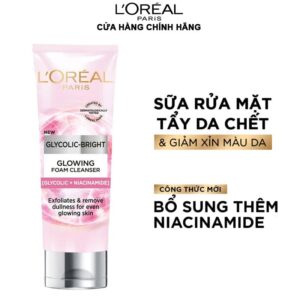 L'Oreal Paris sữa rửa mặt sáng da 100ml (glycolic)