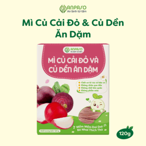Mì củ cải đỏ và củ dền ăn dặm Organic Anpaso 120g