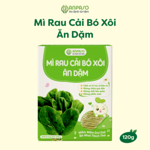Mì cải bó xôi ăn dặm Organic Anpaso 120g