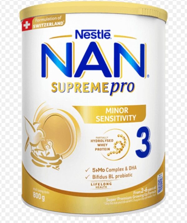Sữa bột Nan Supreme Pro 3 800g (2-6)