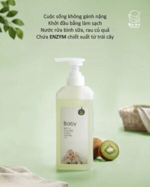 KU1141 nước rửa bình sữa chiết xuất từ trái cây 800ml