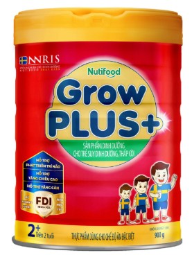 Sữa bột GrowPlus+ (Đỏ) 2 900gr (từ 2 tuổi)