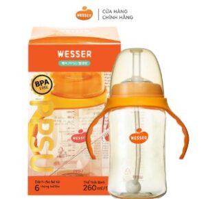 Bình ống hút Wesser PPSU 260ml