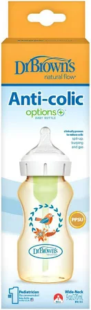 Bình sữa Tùy chọn cổ rộng nhựa PPSU 270ml Dr Brown's