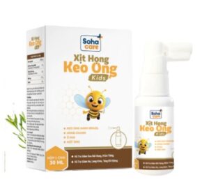 Soha care Xịt họng keo ong Kids ( chai 30 ml) trên 1 tuổi
