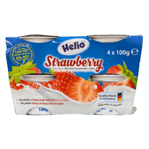 Sữa chua hoa quả Helio vị dâu (4*100g)