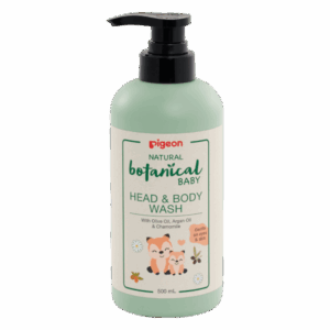 Sữa Tắm Gội Toàn Thân Cho Bé Natural Botanical 500Ml - Pigeon Natural  Botanical Baby Head & Body Wash 500Ml