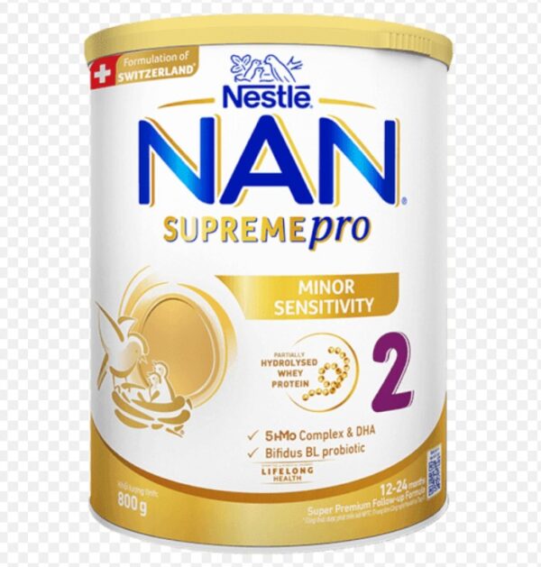 Sữa bột Nan Suprrmr Pro 2 800g (6-24)