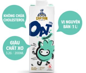 Sữa yến mạch Captain Oats 1L