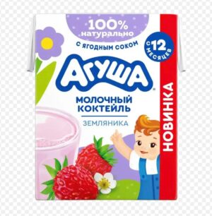 Sữa lắc vị dâu tây Agusha 190ml