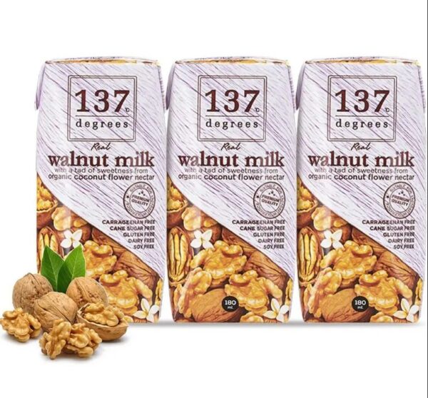 Sữa hạt Óc chó Nguyên Chất 137 DEGREES 180ml-Lốc 3 x12