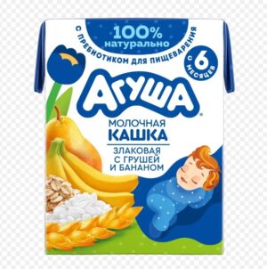 Sữa đêm ngũ cốc vị lê, chuối Agusha 200ml