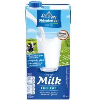 Sữa tươi tiệt trùng nguyên kem hiệu Oldenburger, 3.5% béo, 12x1L