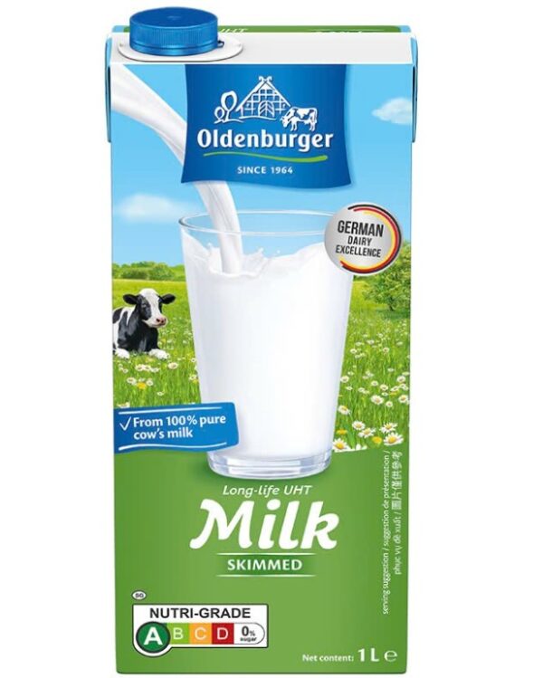 Sữa tươi tiệt trùng tách béo Oldenburger 1L