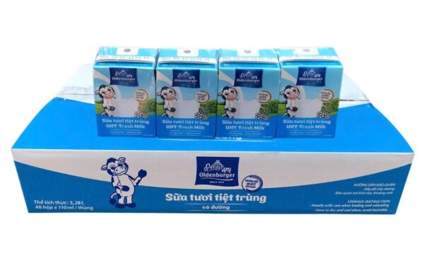 Sữa tươi tiệt trùng có đường Oldenburger 110ml