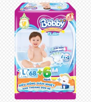 Tã dán Bobby Fresh siêu thấm L68