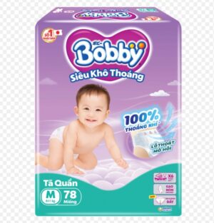 Tã quần Bobby size M, 78 miếng