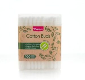 Tăm bông thân giấy Care4u 100 que