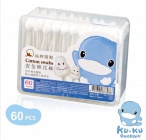 KU1104 hộp tăm bông dùng một lần, 60 que/hộp