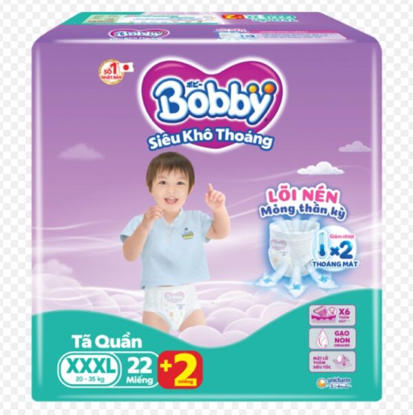 Tã quần Bobby size XXXL, 22 miếng