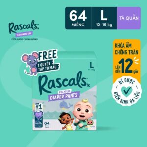 Tã quần Rascals Cocomelon (L, 10-15kg)
