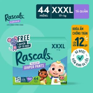 Tã quần Rascals Cocomelon (XXXL, 44 miếng)