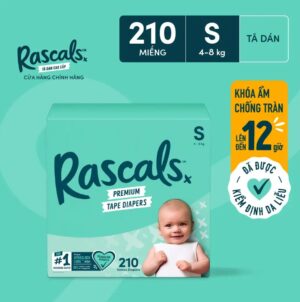 Tã dán Rascals, size S (4-8Kg) (70 miếng/bịch x 3 bịch