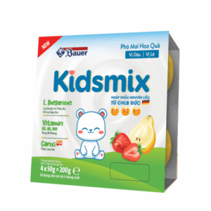 Phô Mai hoa quả Kids Mix Vị Dâu Lê (4*50g)