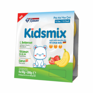 Phô Mai hoa quả Kids Mix Vị Dâu Chuối (4*50g)