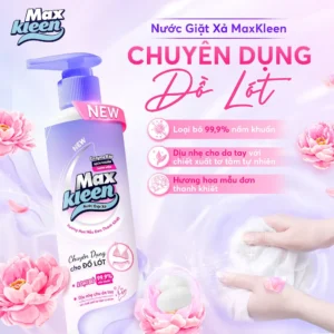 Maxkleen Nước giặt chuyên dụng cho đồ lót chai 650g