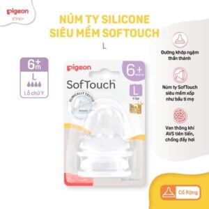 Vỉ Núm Ty Softouch Pigeon Size L