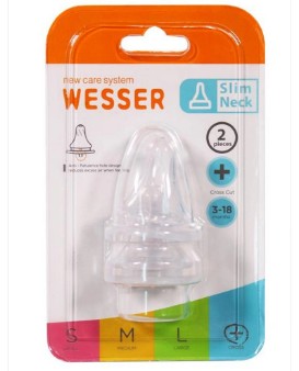 Vĩ 2 núm ti cổ hẹp Wesser (size S)